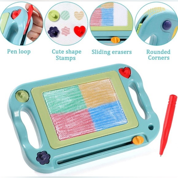 2 Side Magnetic Erasable Doodle Writing Pad | NIB - Picture 4 of 11